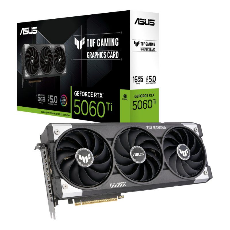 ASUS TUF Gaming TUF-RTX5060TI-16G-GAMING NVIDIA GeForce RTX 5060 Ti 16 Go GDDR7