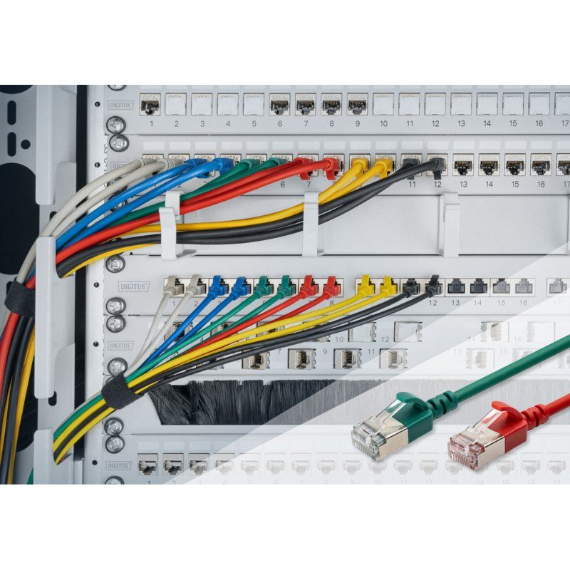 Digitus CAT 6A F-FTP Slim Patch Cable, AWG 32/7