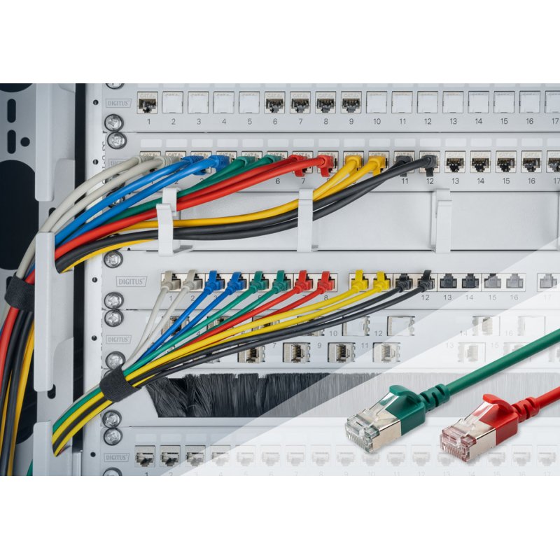 Cable Digitus Patch Cat6A F/FTP 0,5m gray