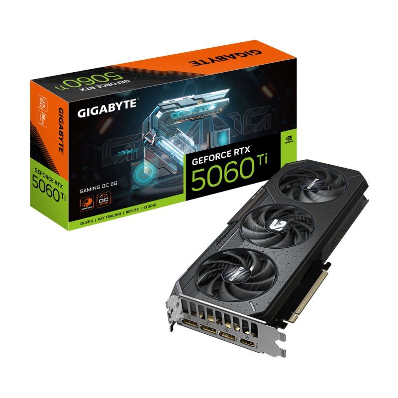 GIGABYTE GeForce RTX 5060 Ti GAMING OC 8G Graphics Card - 8GB GDDR7, 128bit, PCI-E 5.0, 2647MHz Core Clock, 3 x