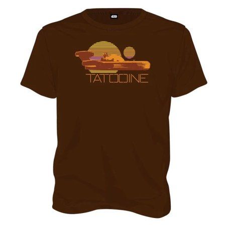 STAR WARS - T-Shirt Tatooine - Brown (L)