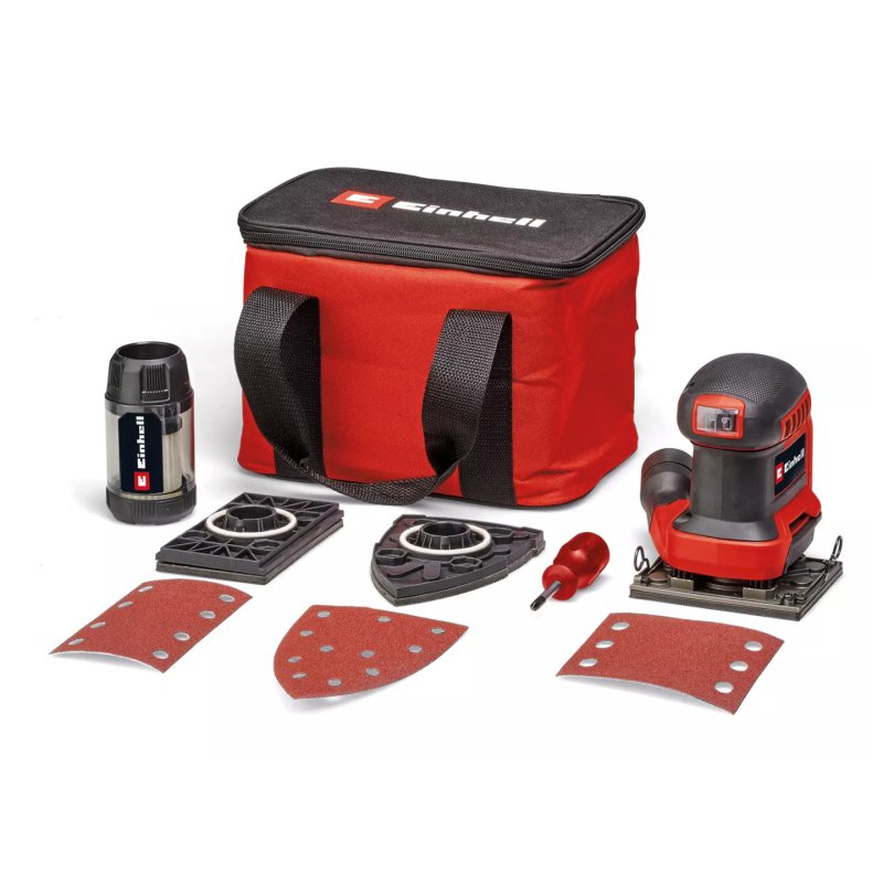 Power X-Change Akku-Faust-Schwingschleifer TE-OS 18/113 3X Li-Solo, 18Volt (rot/schwarz, ohne Akku und Ladegerät, mit