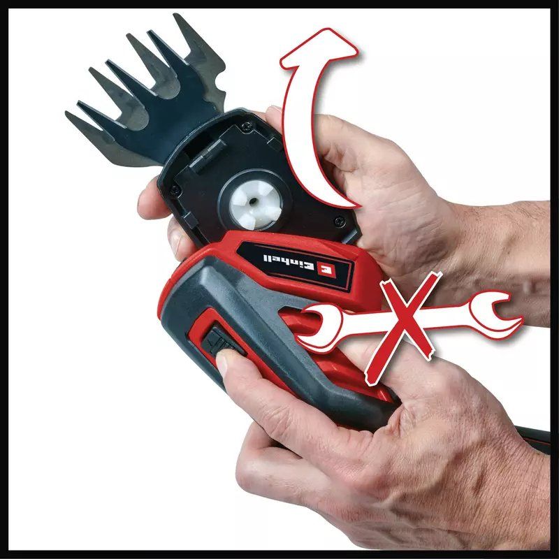 Einhell GC-CG 3,6/70 Li cisaille sans fil 7 cm 3,6 V Lithium-Ion (Li-Ion) Aluminium, Noir, Rouge