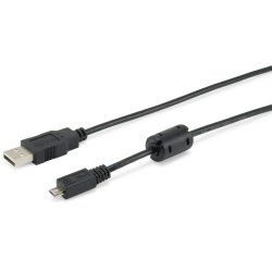 Equip 128596 Câble USB 2.0 Type A vers Micro-B, 1.0m , Noir