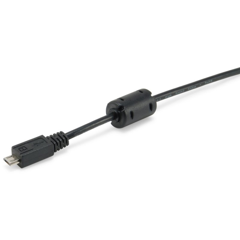Equip USB 2.0 Type A to Micro-B Cable, 1.0m , Black