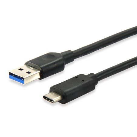 Equip Kabel USB-A 3.2 - C St/St 0.25m 3A/20V sw Polybeutel