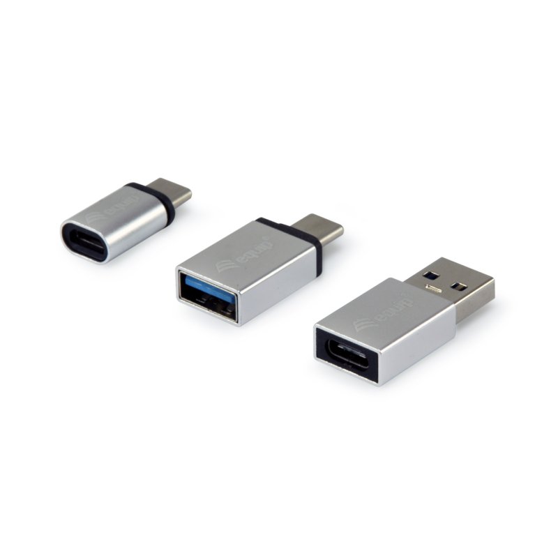 Equip Adapter USB-C - 1xMicroUSB 1xUSB-A.1xUSB-A-USB-C si