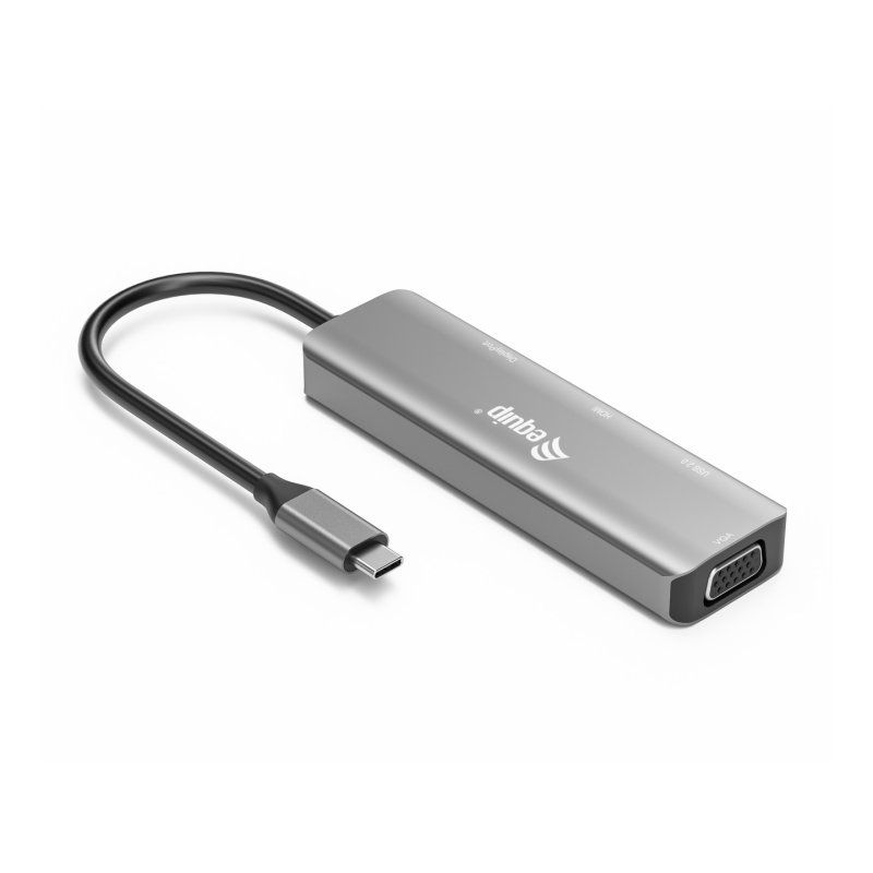 Equip Adapter USB-C - HDMI/DisplayPort/VGA 4K/1080P/60Hz gr
