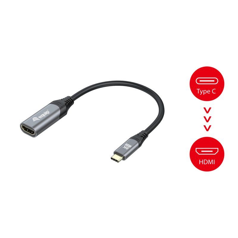 Equip USB-C to HDMI 2.1 Adapter, 8K/30Hz