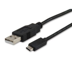 Equip Kabel USB-A 2.0 - C St/St 1.00m 3A 480Mbps sw Polybeutel