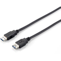 Equip Kabel USB-A 3.0 - A Verl. St/Bu 2.00m 5Gbps sw Polybeutel
