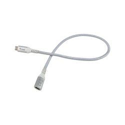 Equip USB 3.2 Gen 2 C to C Extension Cable, 0.5m, M/F, 4K/60Hz, 10Gbps, White