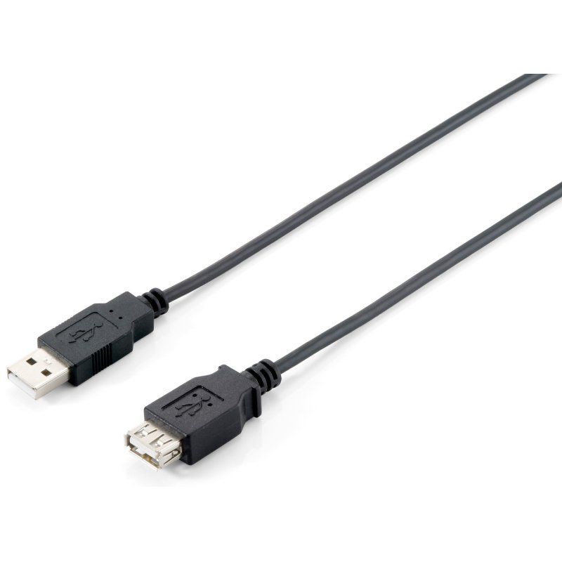 Equip USB 2.0 Type A Extension Cable Male to Female, 3.0m , Black