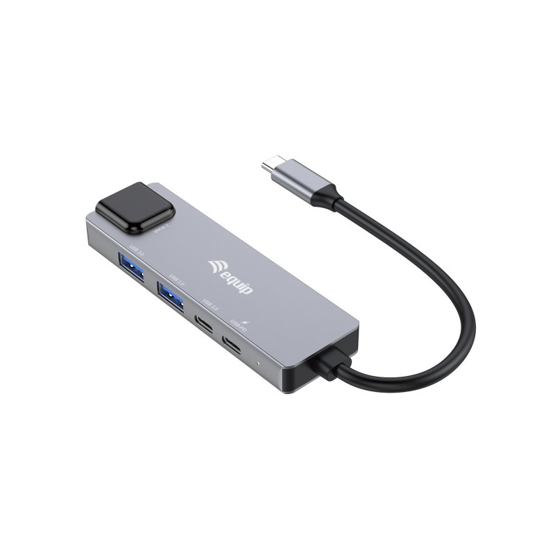 Equip 133496 Adaptateur multifonctionnel 5 en 1, 2.5GbE, USB-A x 2, USB-C x 1, USB-C , 100W USB PD