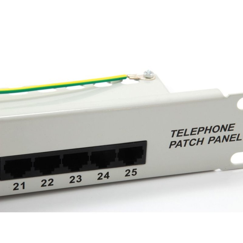 Equip Patchpanel 25x RJ45 Cat3 19" UTP 1HE ISDN hellgrau