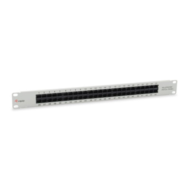 Equip Patchpanel 50x RJ45 Cat3 19" UTP 1HE ISDN hellgrau