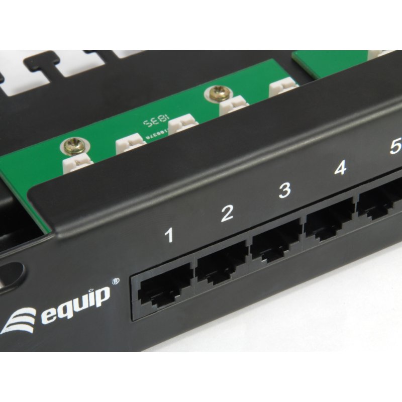 Equip Patchpanel 25x RJ45 Cat3 19" UTP 1HE ISDN schwarz