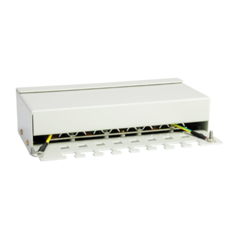 Equip Patchpanel 8x RJ45 Cat6 FTP Desktop ISO/IEC hellgrau