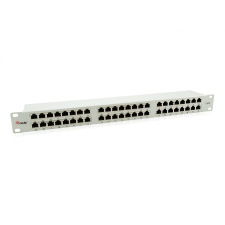 Equip Patchpanel 48x RJ45 Cat6 19" FTP 1HE ISO/IEC hellgrau