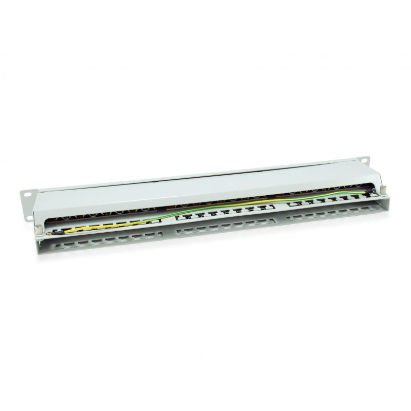 Equip Patchpanel 48x RJ45 Cat6 19" FTP 1HE ISO/IEC hellgrau