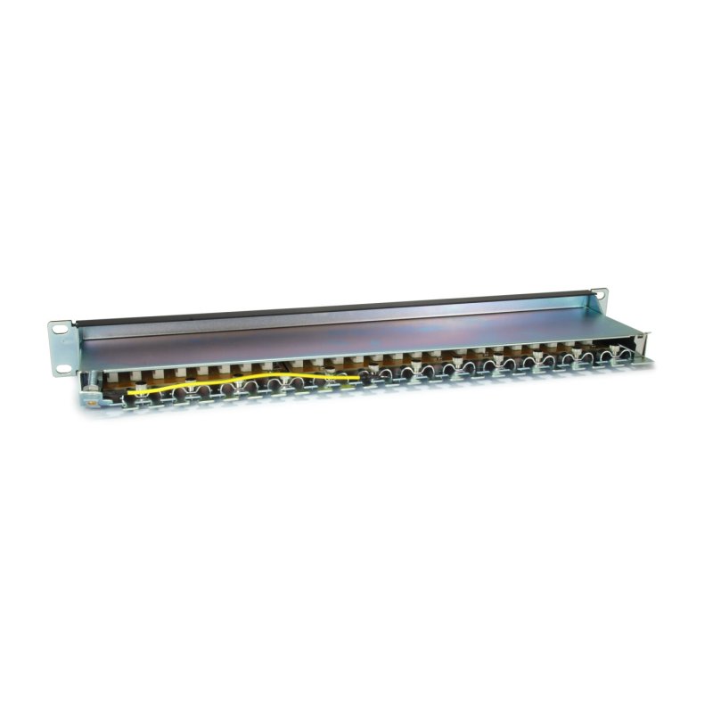 Equip Patchpanel 24x RJ45 Cat6A 19" FTP 1HE ISO/IEC schwarz