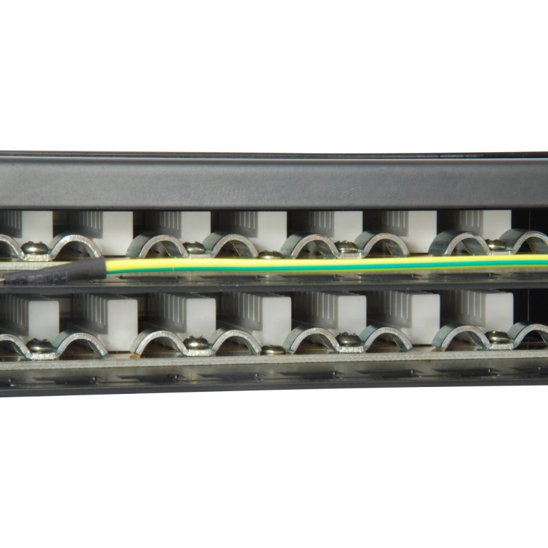 Equip Patchpanel 48x RJ45 Cat6 19" FTP 1HE ISO/IEC schwarz