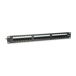 Equip Patchpanel 24x Cat6 19" UTP 1HE Keystone Montage sw