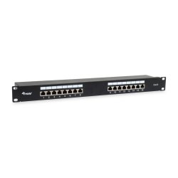 Equip 16-Port Cat.6 Shielded Patch Panel, Black