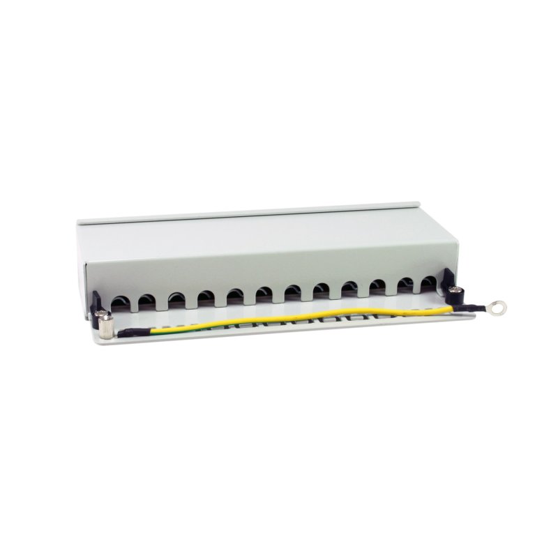 Equip Patchpanel 12x RJ45 Cat6A FTP 1HE Premium hellgrau