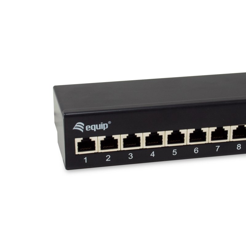 Equip Patchpanel 12x RJ45 Cat6A FTP 1HE Premium schwarz