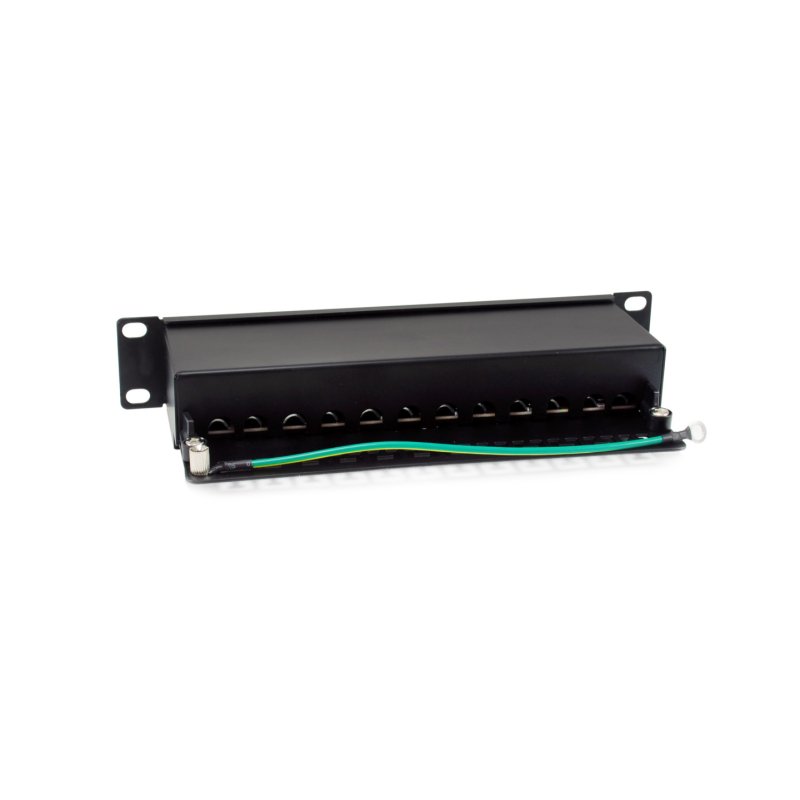 Equip Patchpanel 12x RJ45 Cat6A 10" FTP 1HE Premium schwarz