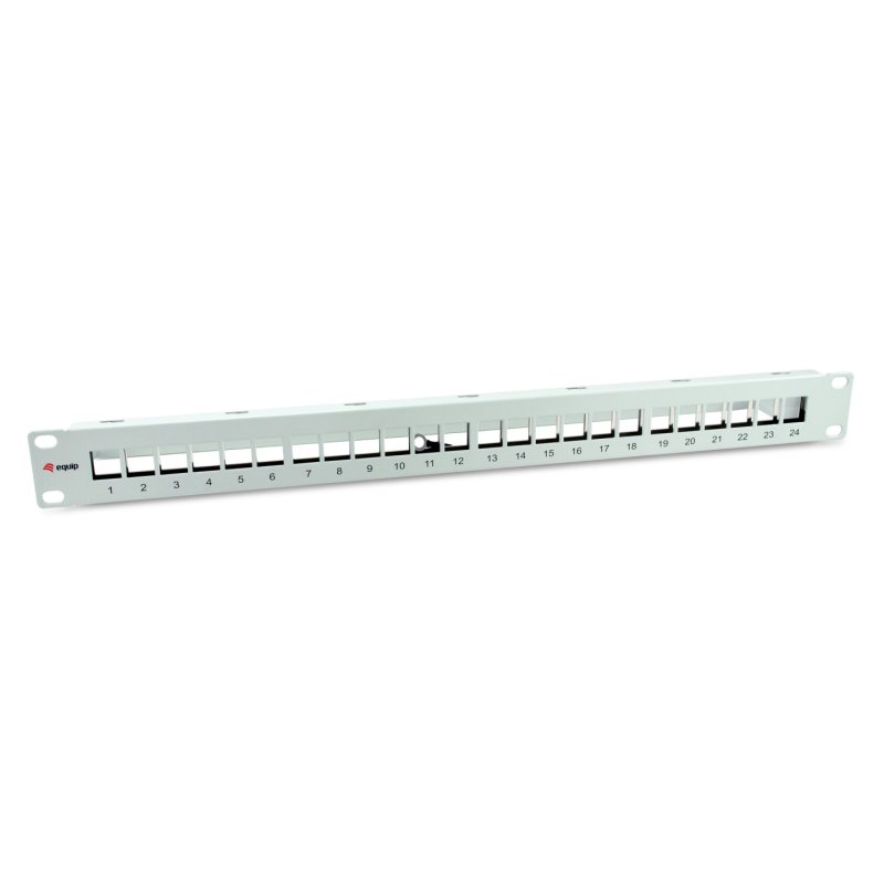Equip Patchpanel 24x Cat6A 19" FTP 1HE Keystone Montage ws