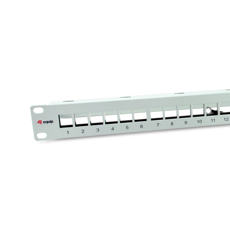 Equip Patchpanel 24x Cat6A 19" FTP 1HE Keystone Montage ws