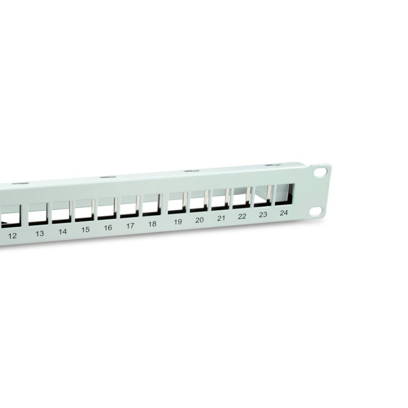 Equip Patchpanel 24x Cat6A 19" FTP 1HE Keystone Montage ws