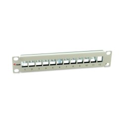 Equip Patchpanel 12x Cat6A 10" FTP 1HE Keystone Montage ws