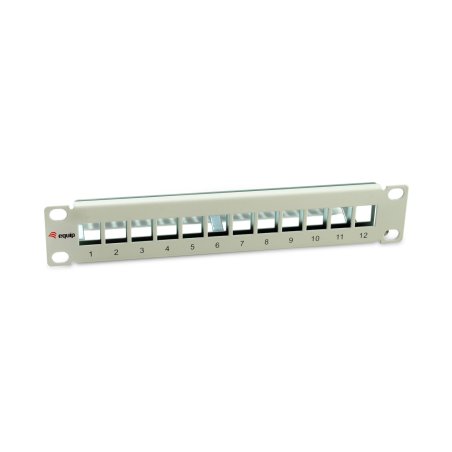 Equip Patchpanel 12x Cat6A 10" FTP 1HE Keystone Montage ws