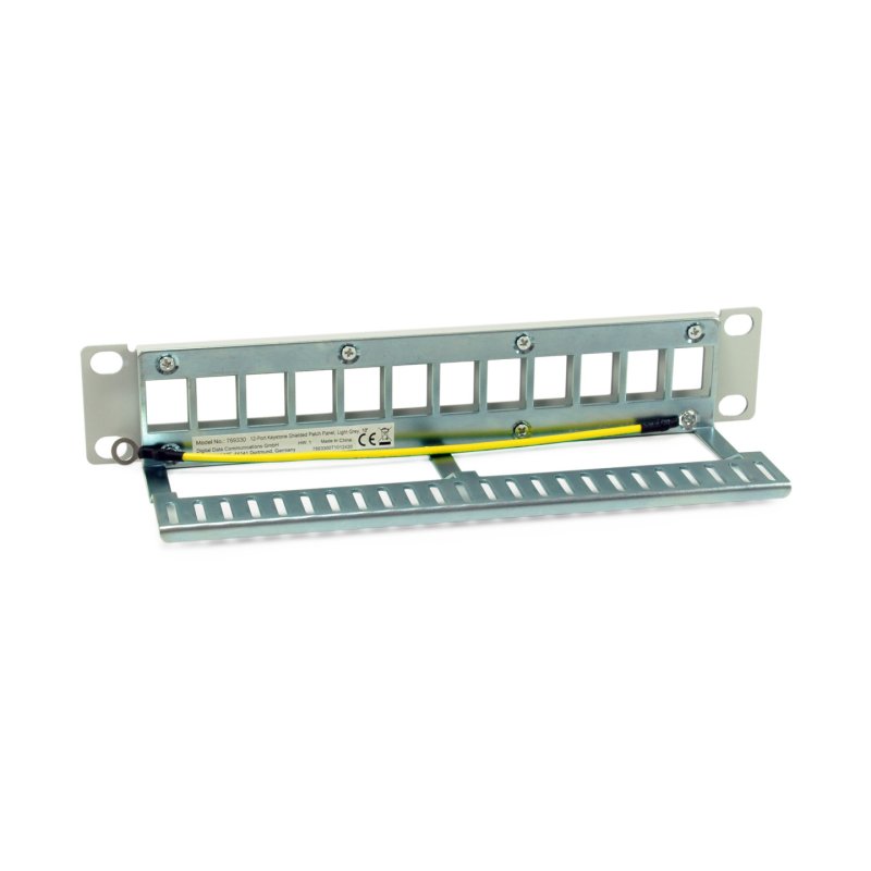 Equip Patchpanel 12x Cat6A 10" FTP 1HE Keystone Montage ws