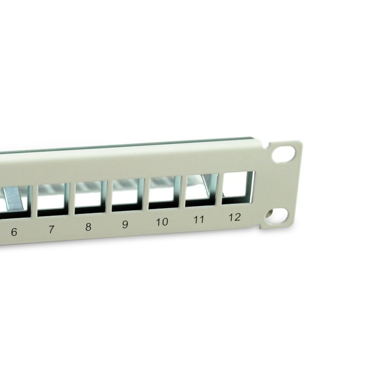 Equip Patchpanel 12x Cat6A 10" FTP 1HE Keystone Montage ws
