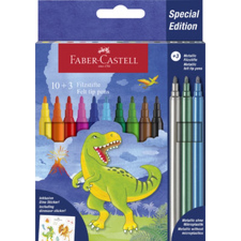 FABER-CASTELL Feutre Dino, étui en carton 18 6