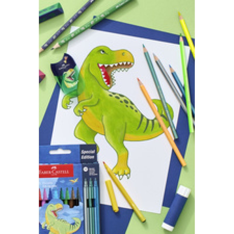 FABER-CASTELL Feutre Dino, étui en carton 18 6