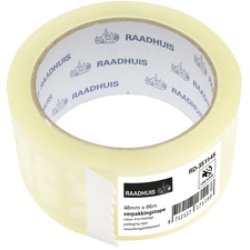 RAADHUIS Ruban adhésif d'emballage, 48 mm x 66 m, marron