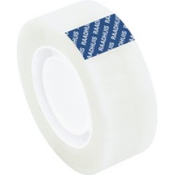 RAADHUIS Ruban adhésif, 19 mm x 33 m, PP, mat transparent