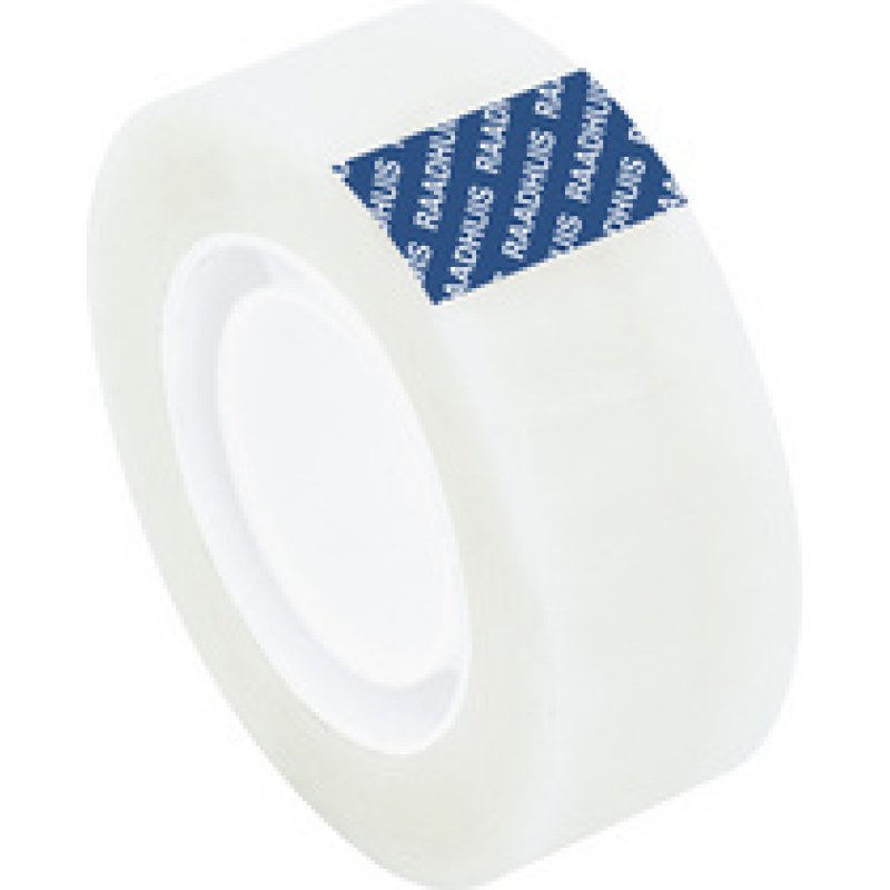 RAADHUIS Ruban adhésif, 19 mm x 33 m, PP, mat transparent