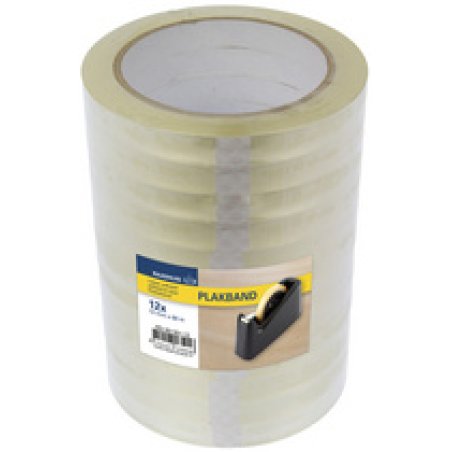 RAADHUIS Ruban adhésif, 12 mm x 66 m, PP, transparent