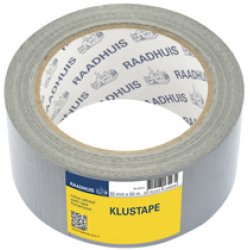 RAADHUIS Ruban adhésif toilé, 50 mm x 50 m, argent