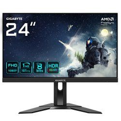 GIGABYTE G24F 2 24" FHD Gaming Monitor - 1920 x 1080, 165Hz, 1ms, 300 cd/m², AMD FreeSync Premium, HDR Ready,