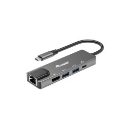 Equip Adaptateur multifonction USB-C 5 en 1, HDMI, Gigabit LAN, USB 3.2 GEN1, 100W USB PD