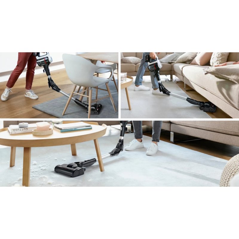 Bosch BSS715CARP stick vacuum/electric broom Battery Dry Bagless 0.3 L Black, Silver, White 5 Ah