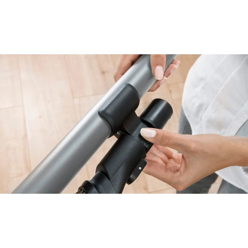 Bosch BSS715CARP aspirateur balai et balai électrique Batterie Sec Sans sac 0,3 L Noir, Argent, Blanc 5 Ah