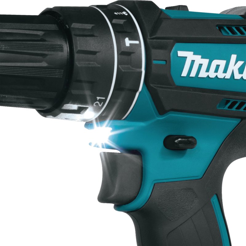 Makita DHP482RFX9 Akku-Schlagbohrschrauber 18V 1900 RPM Keyless 1.5 kg Black, Green